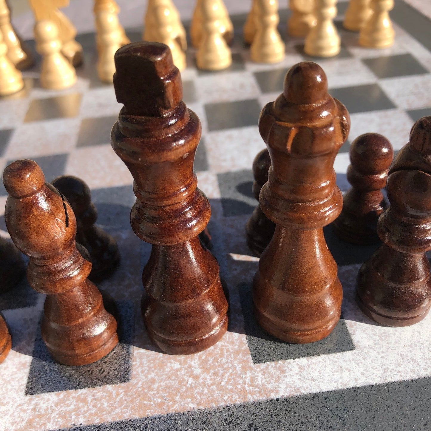 Chess Set - Tattered Gray