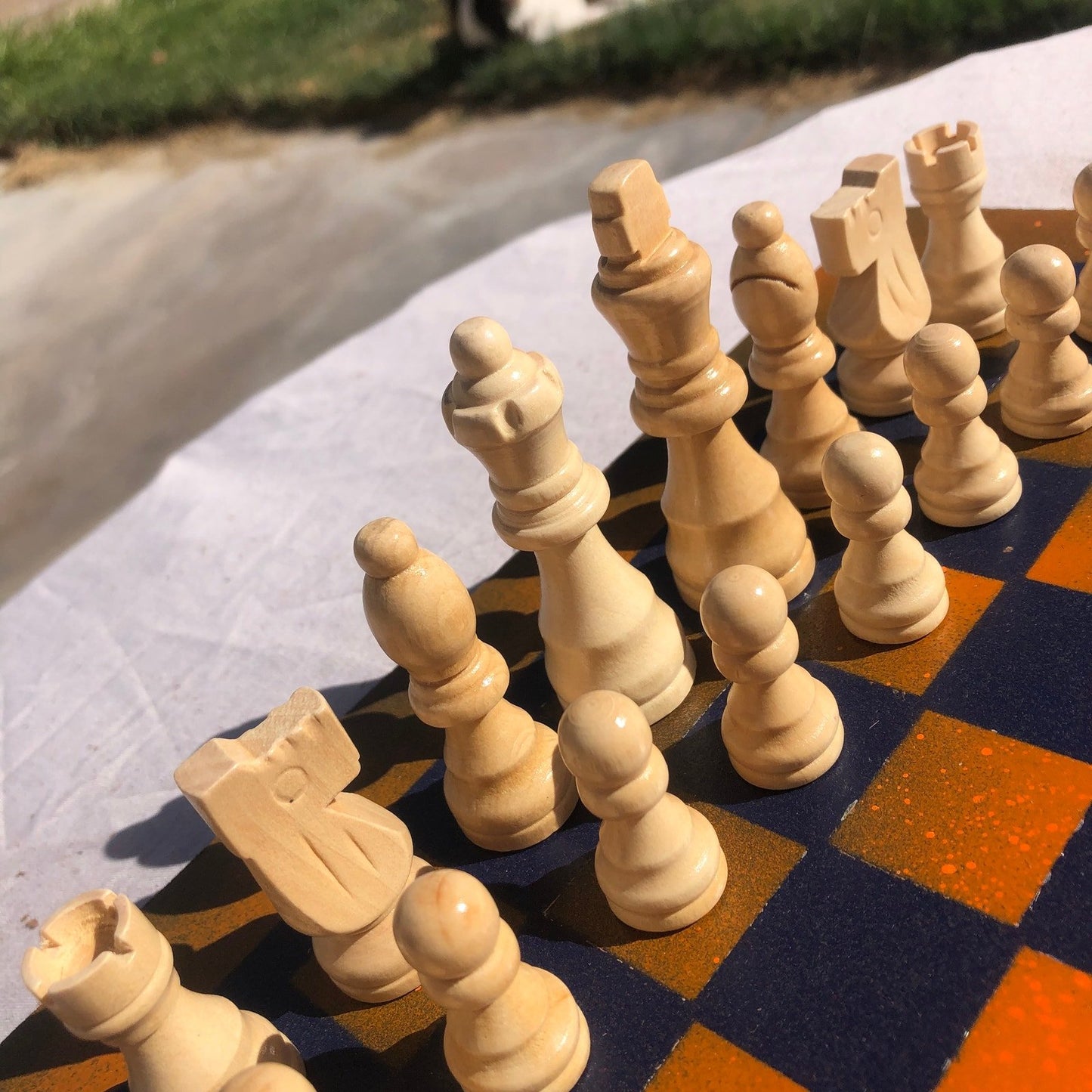 Chess Set - Denver Orange