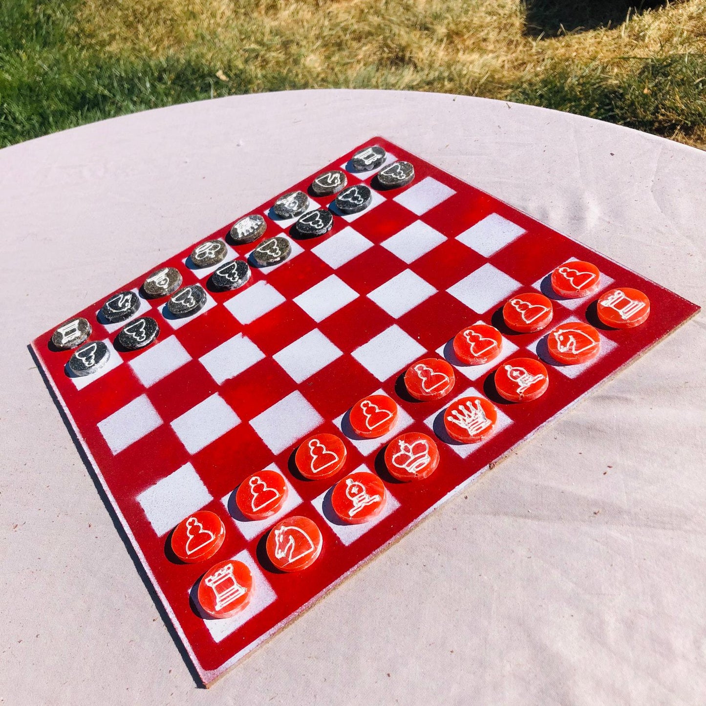 Chess Set - Sunset Red