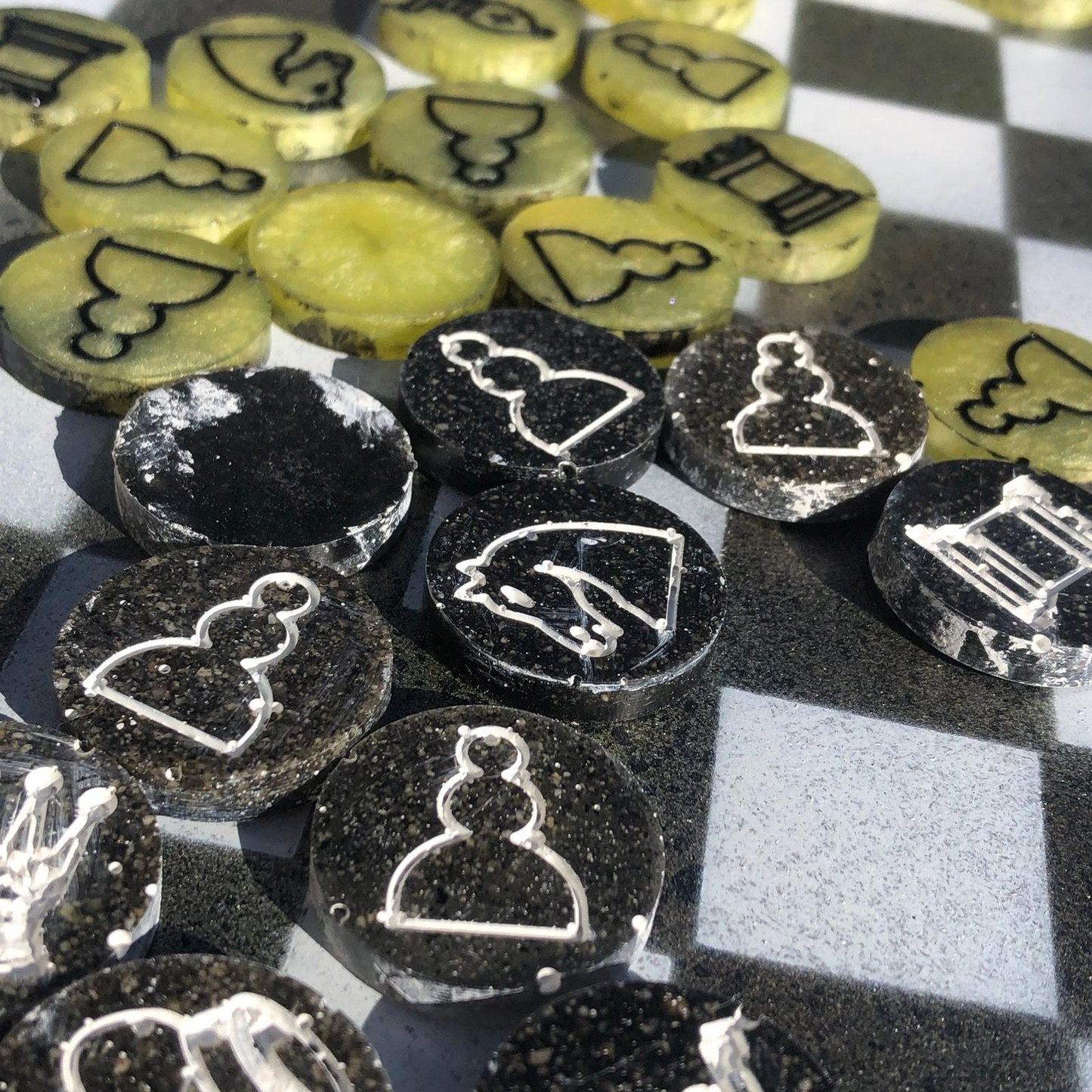 Chess Set - Toxic Green