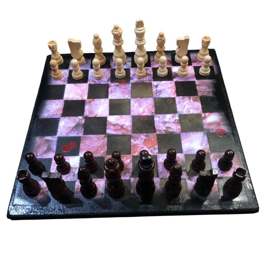 Scrapbook Chess Set - Pink Crystal Pattern