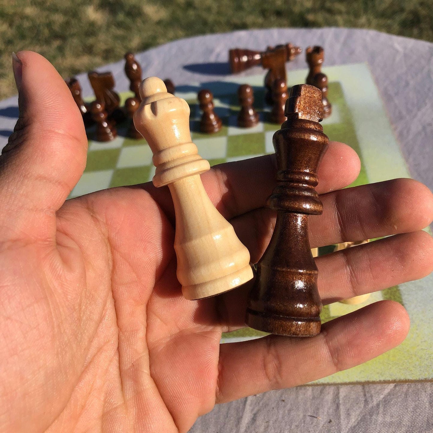 Chess Set - Yellow & White