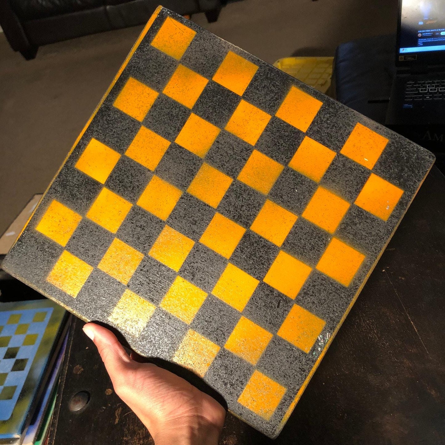 Chess Set - Orange & Black Royal Edition