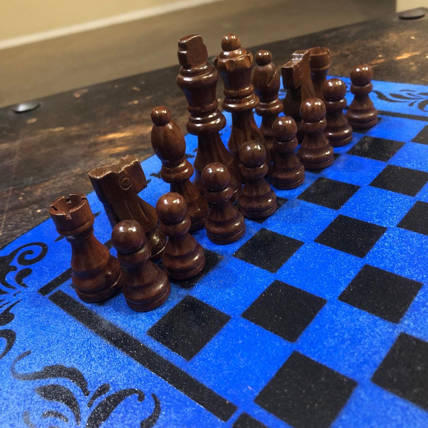 Chess Set - Beautiful Sea Blue