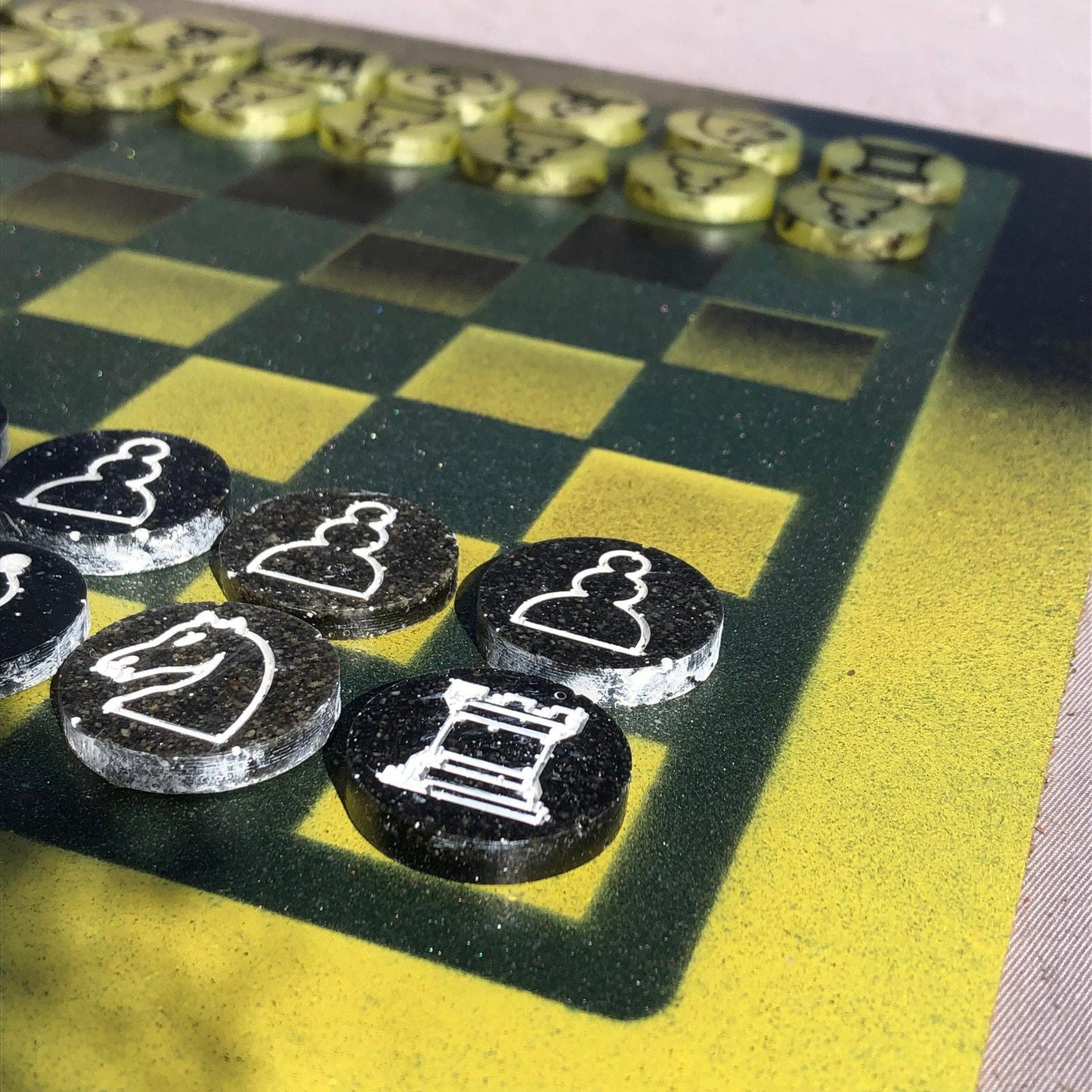 Chess Set - Green Bay Colors