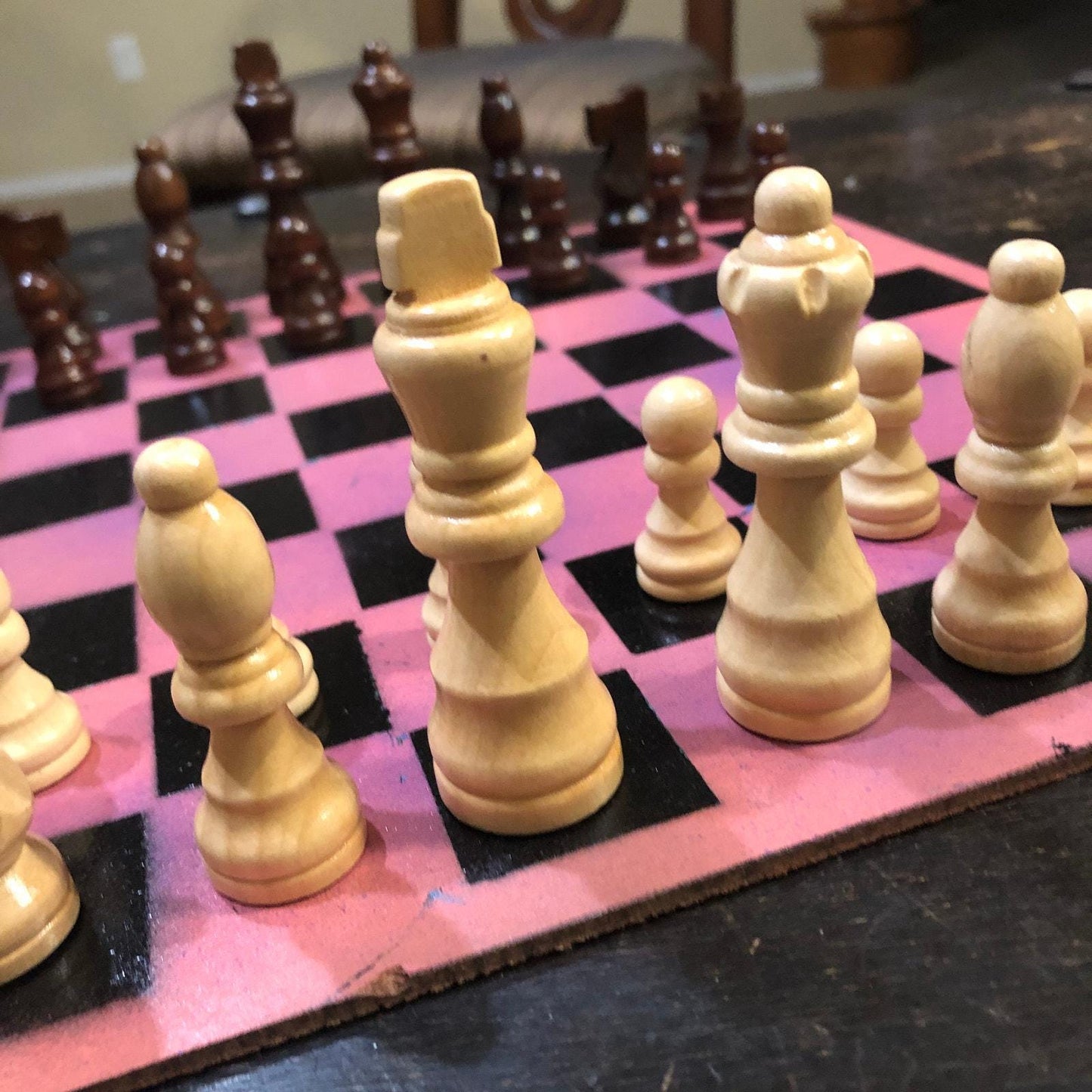 Chess Set - Sunset Pink