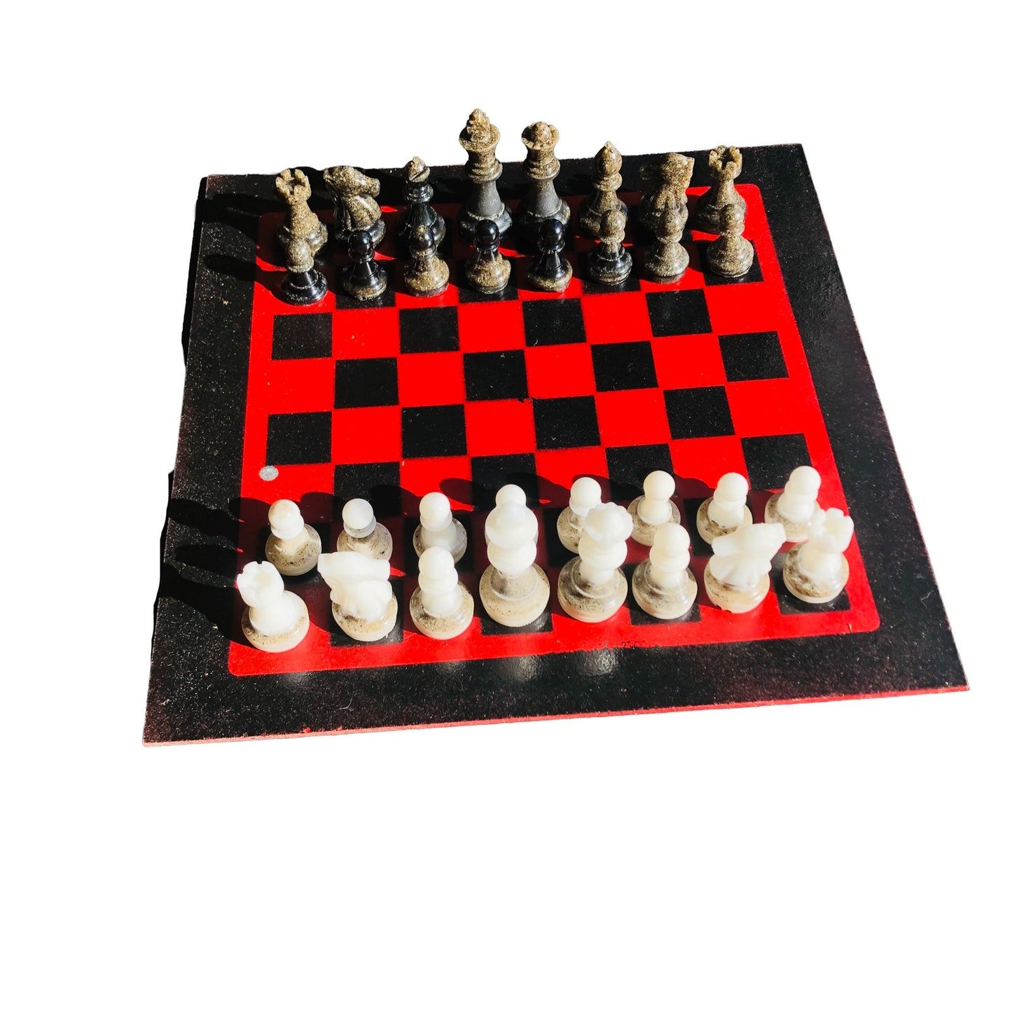 Chess Set - Red & Black