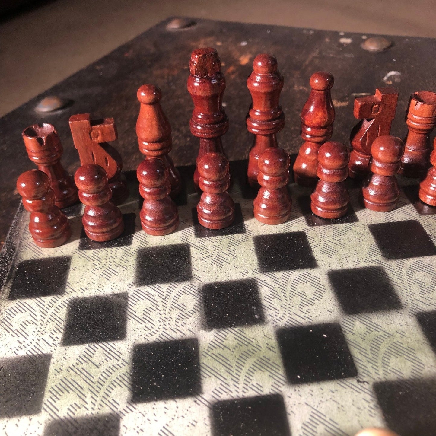 Scrapbook Chess Set - Vintage Style