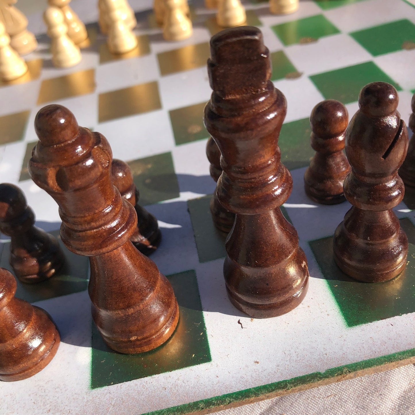 Chess Set - Prestigious Golden Green