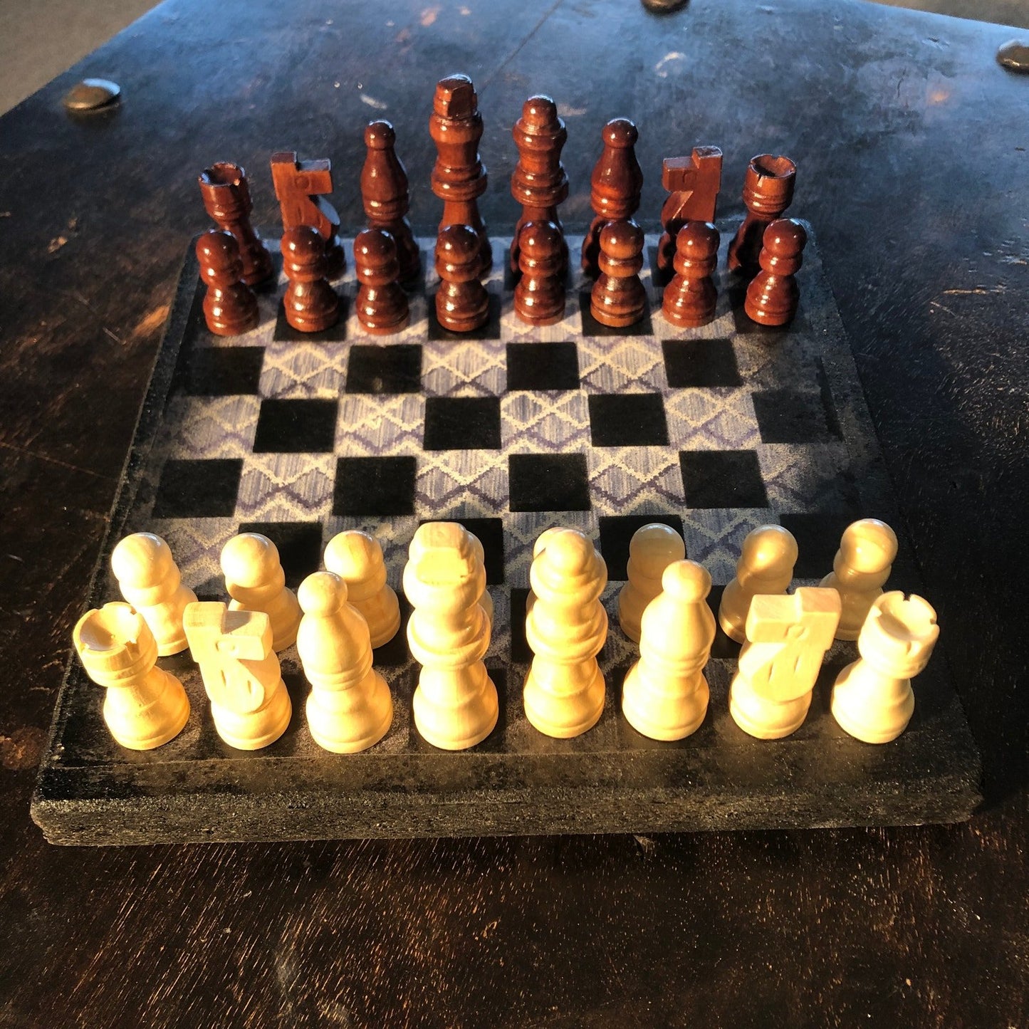 Scrapbook Chess Set - Vintage Style