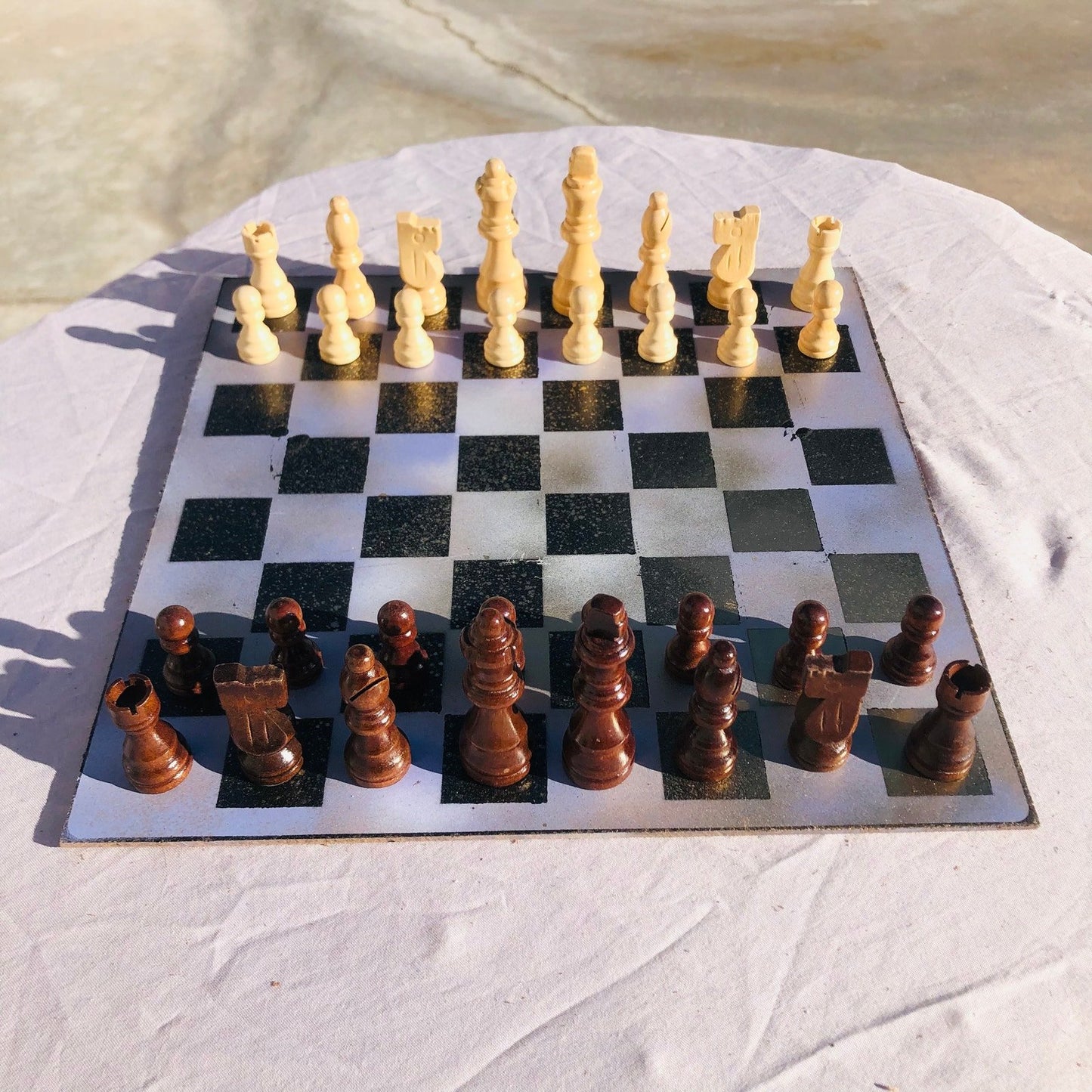 Chess Set - Gray Golden Tint