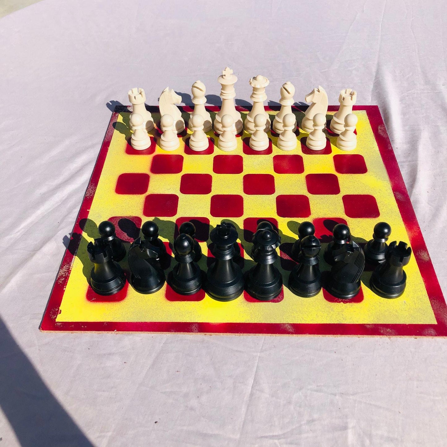 Large Chess Set - USC Colors