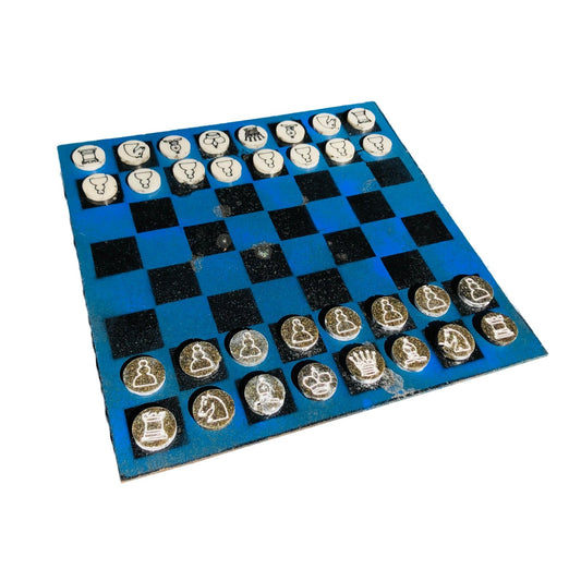 Chess Set - Deep Blue