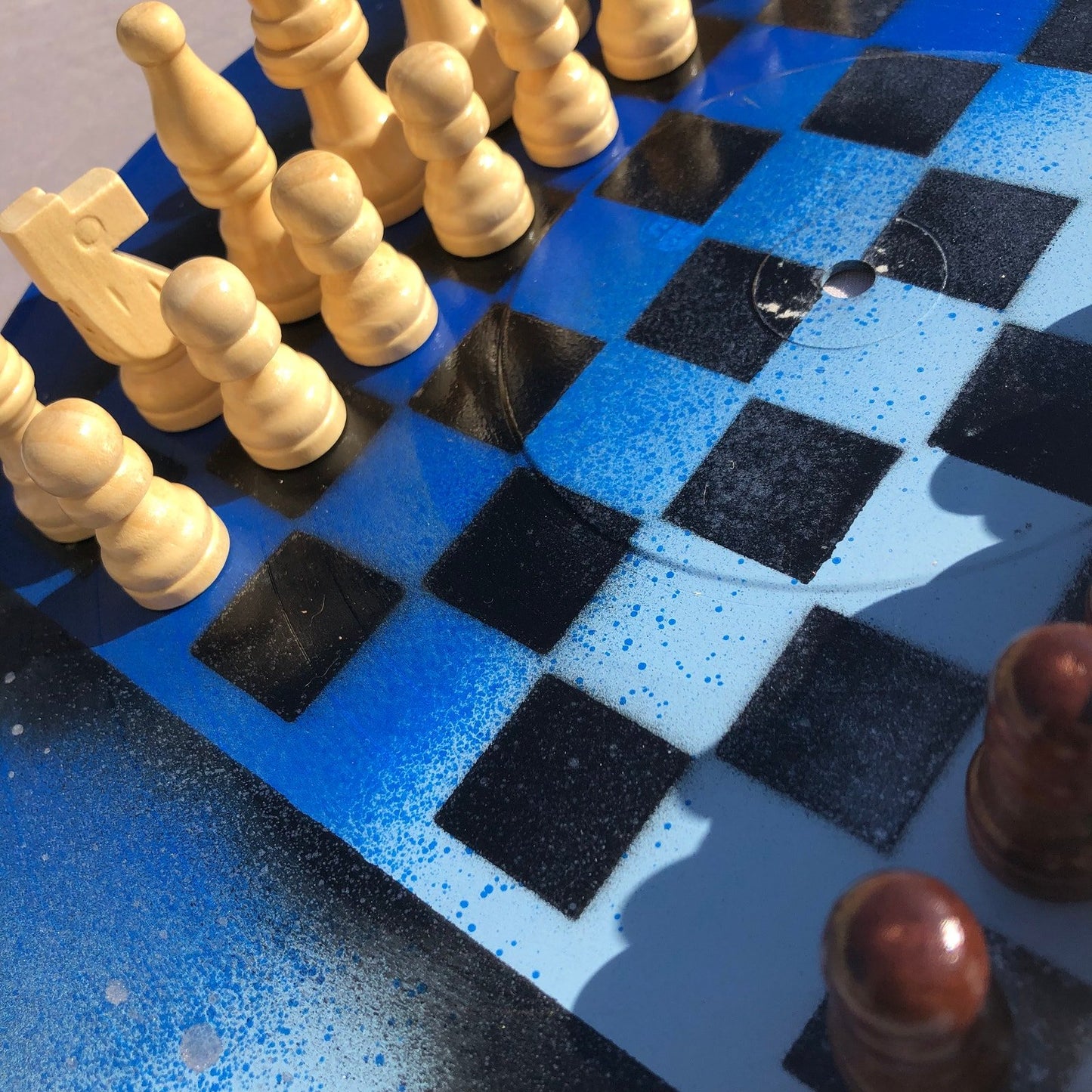 Vinyl Chess Set - Supreme Blue