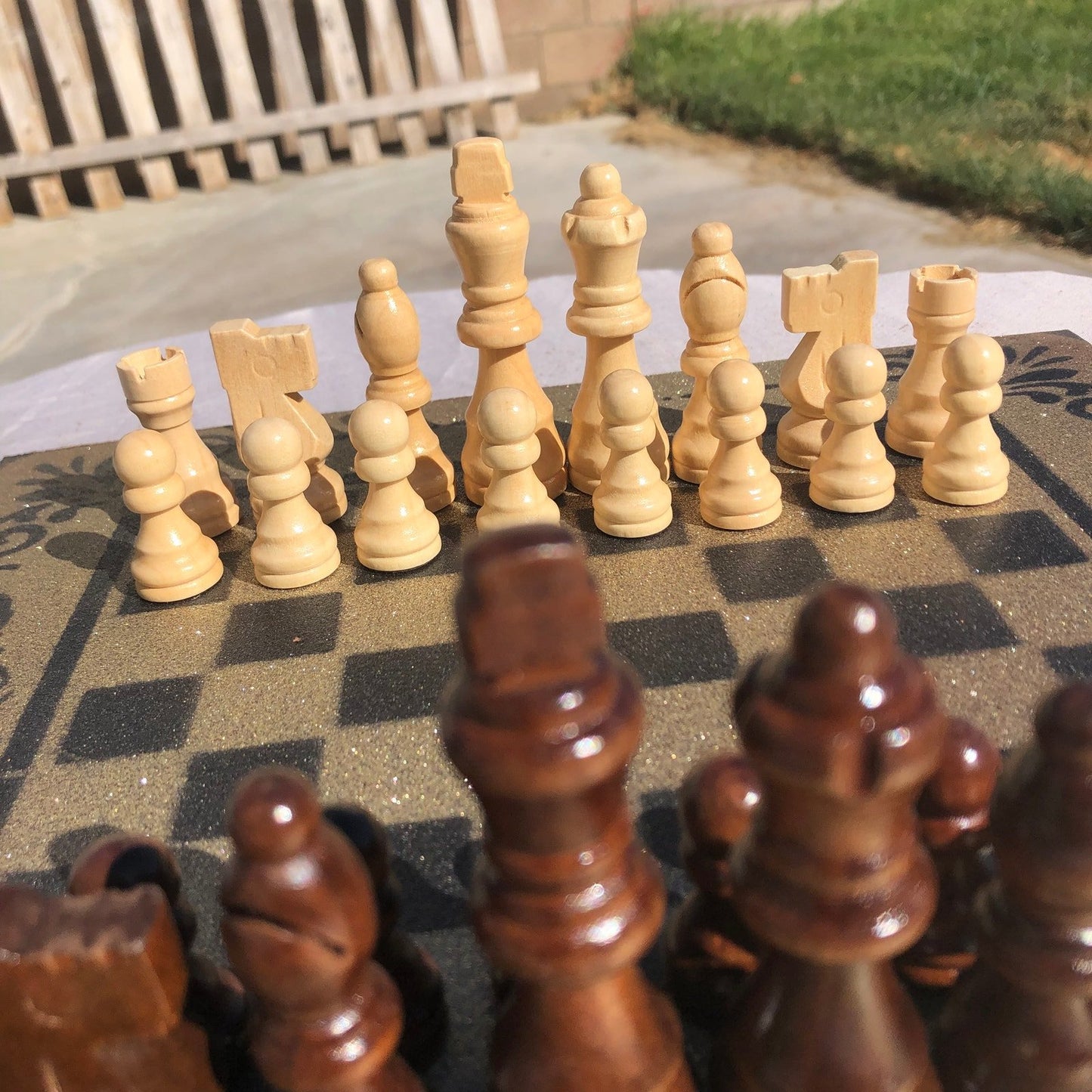 Chess Set - New Orleans Gold