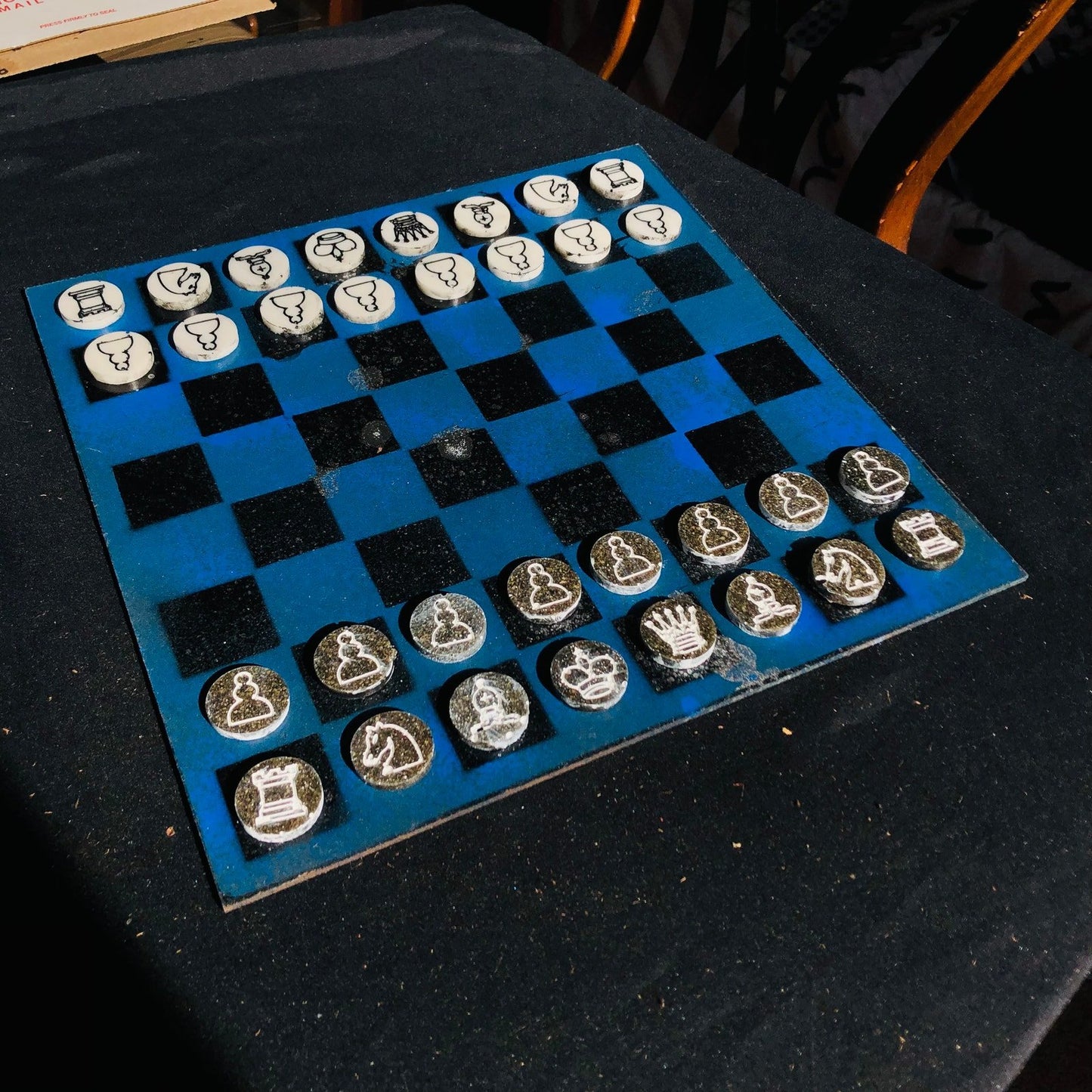 Chess Set - Deep Blue