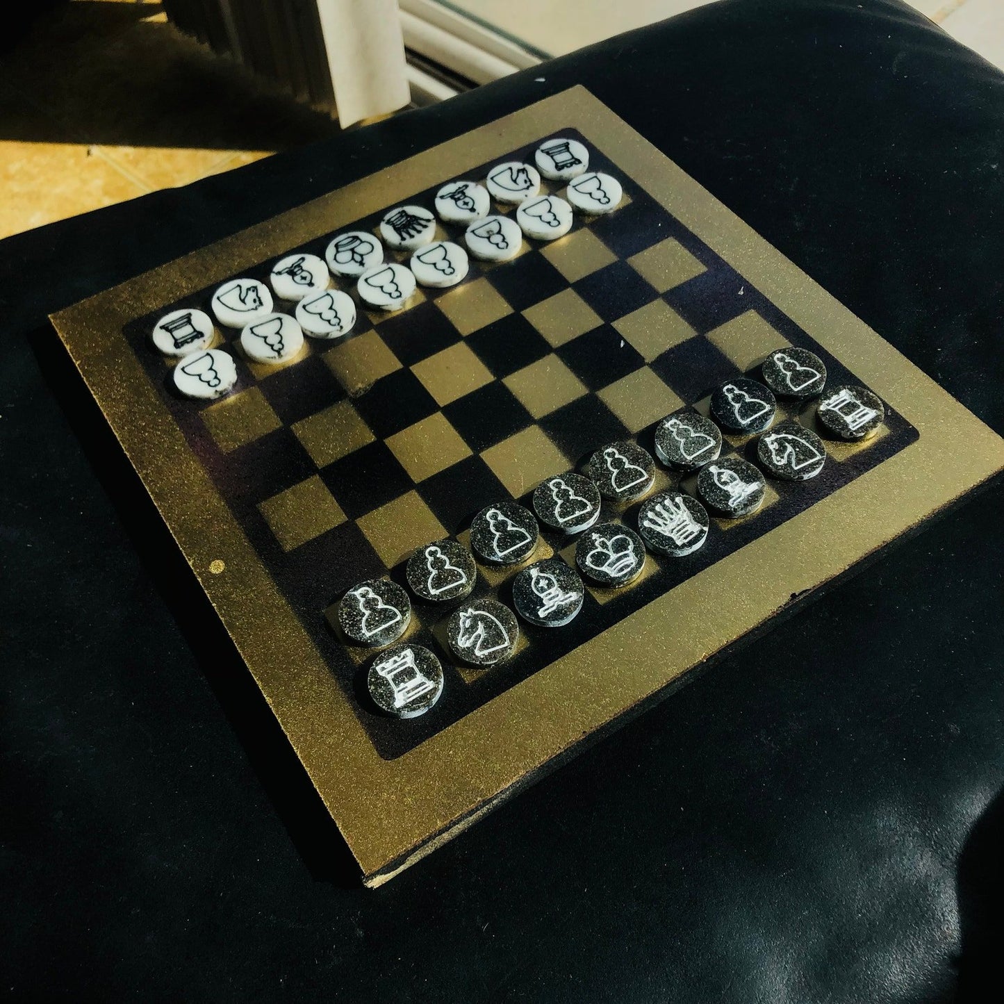 Chess Set - Black & Gold