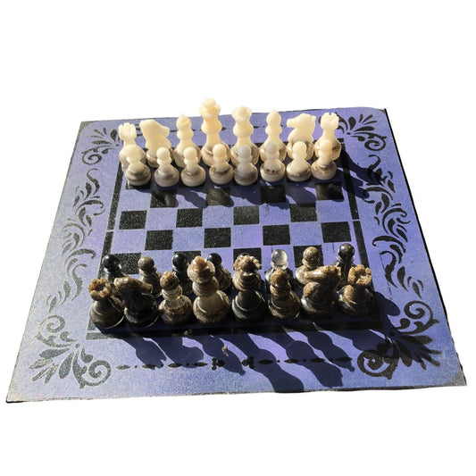 Chess Set - Blue Royal