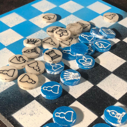 Chess Set - Blue Freeze Edition (Resin Pieces)