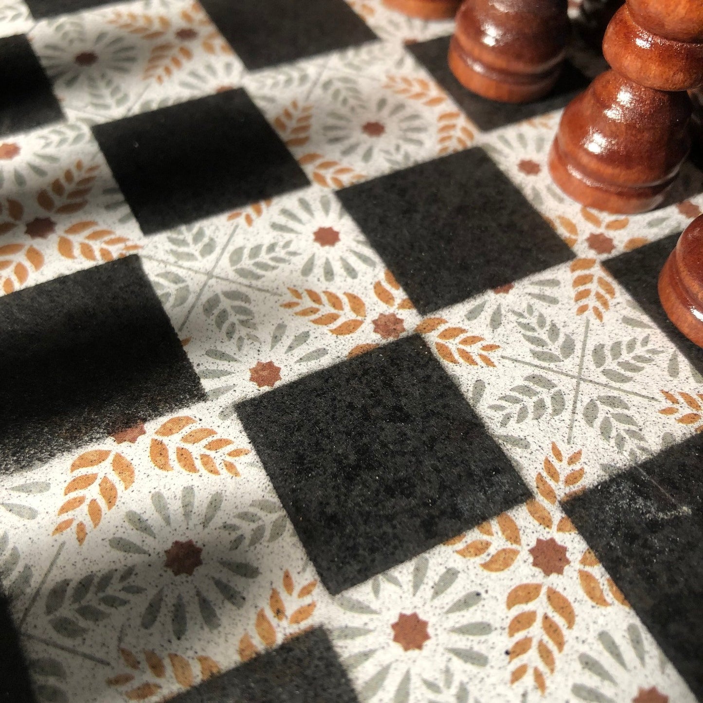 Scrapbook Chess Set - Old School Pattern