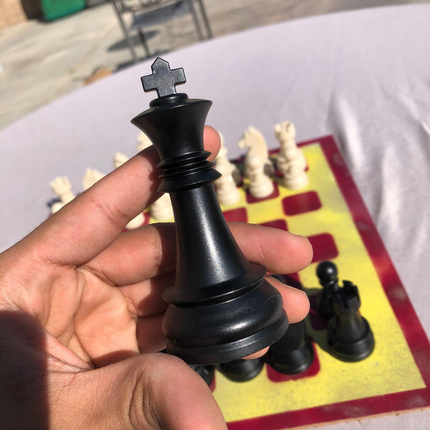 Large Chess Set - USC Colors