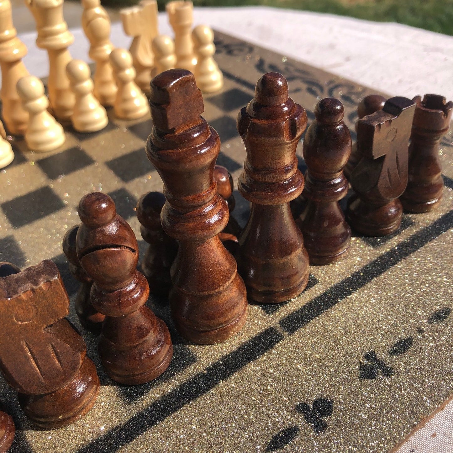 Chess Set - New Orleans Gold