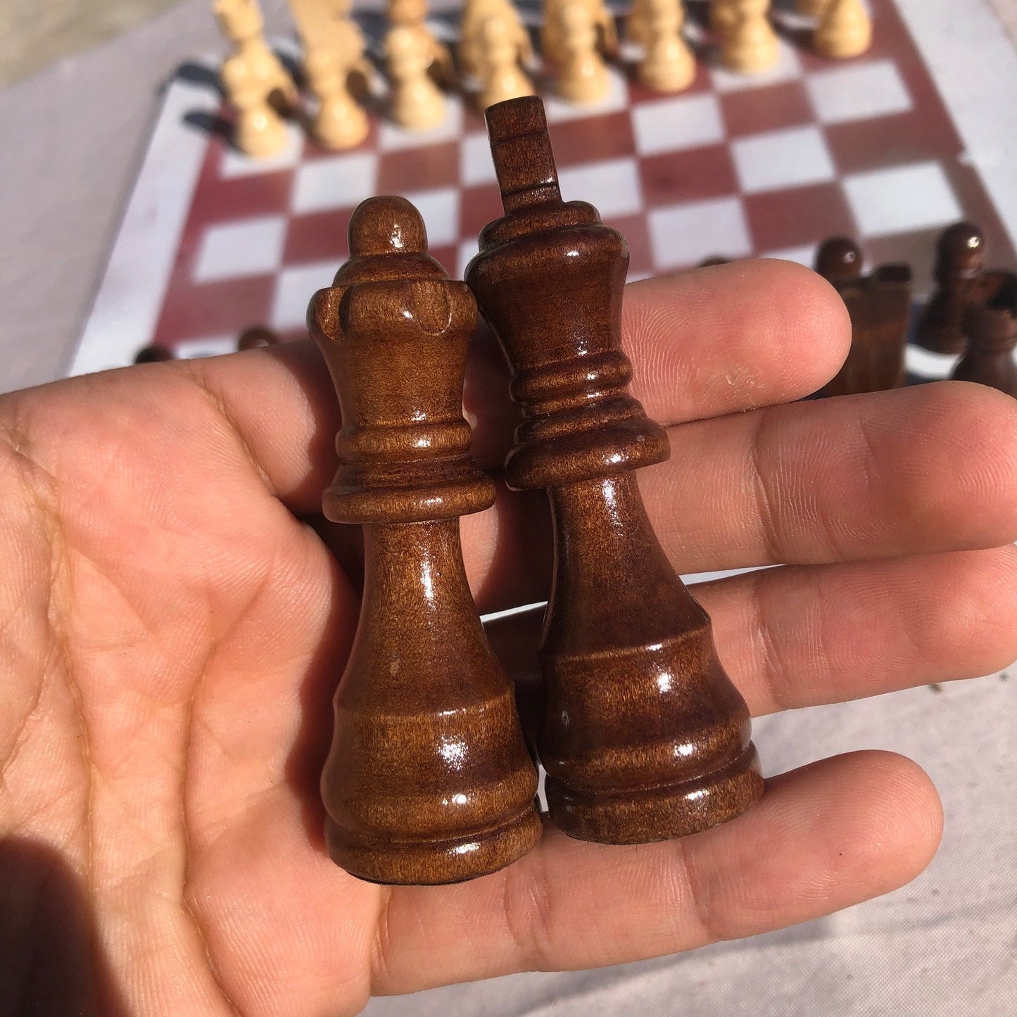 Chess Set - White Rose Gold