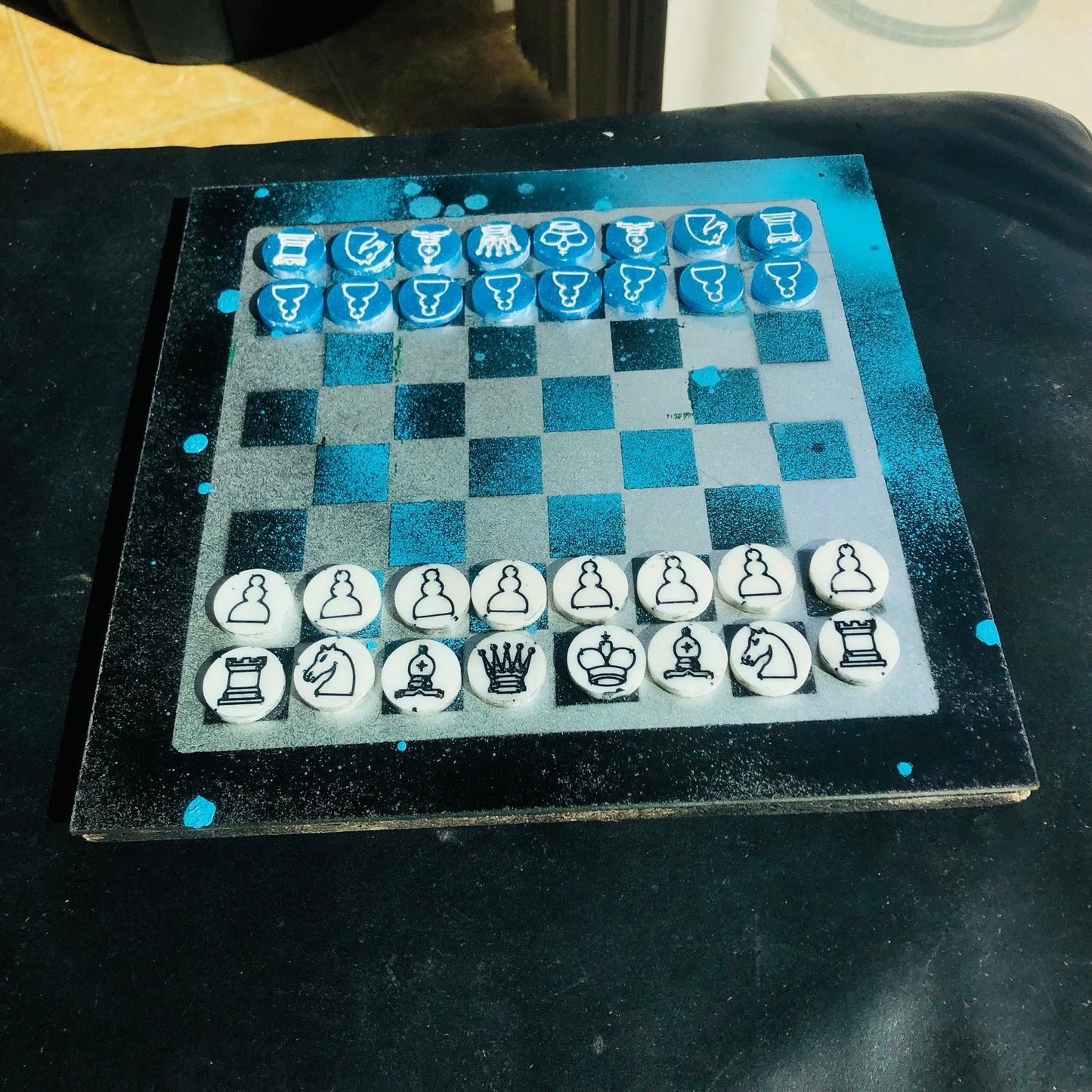 Chess Set - Space Blue