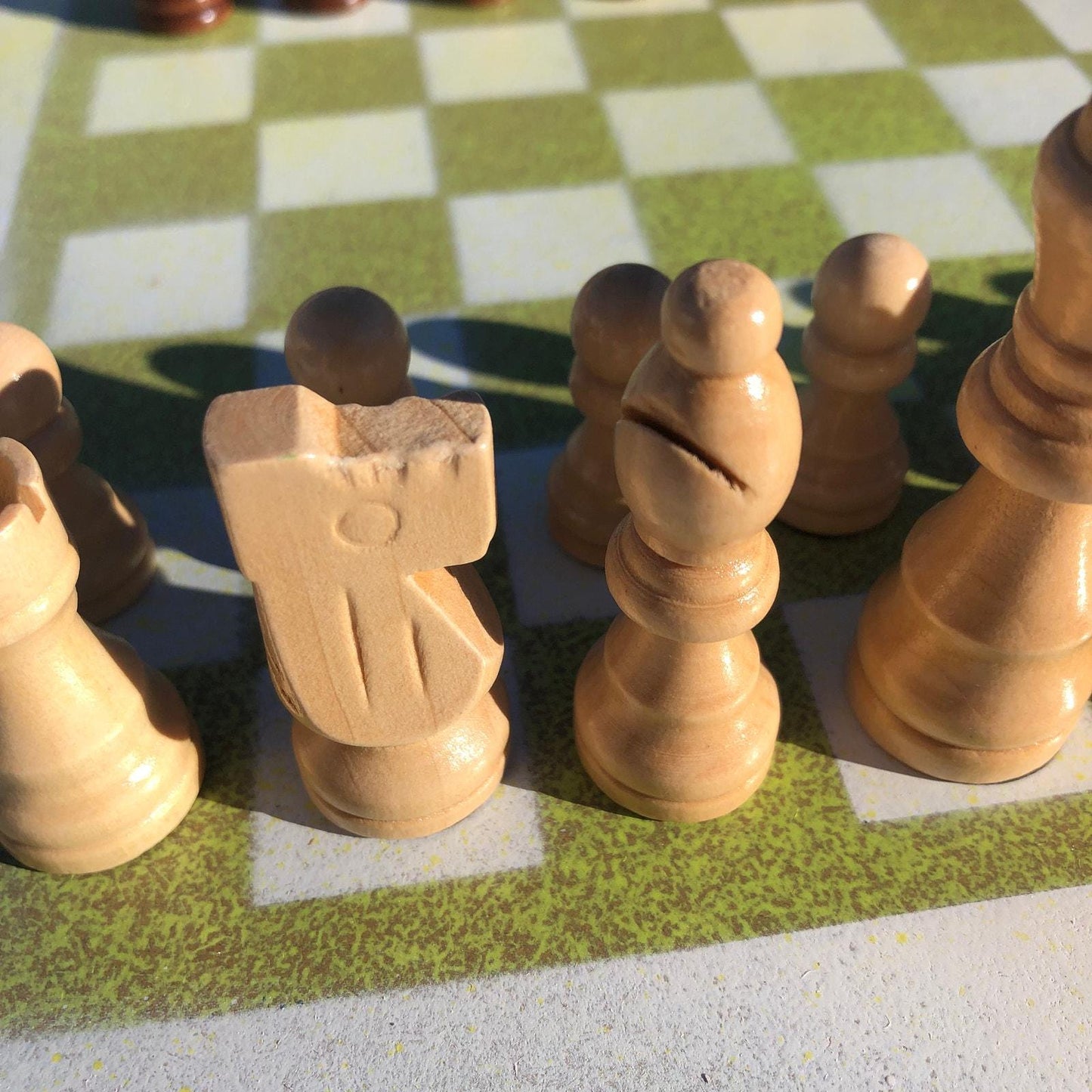 Chess Set - Yellow & White