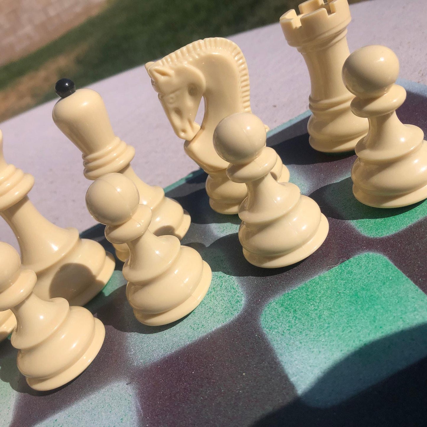 Large Chess Set - Berry Green