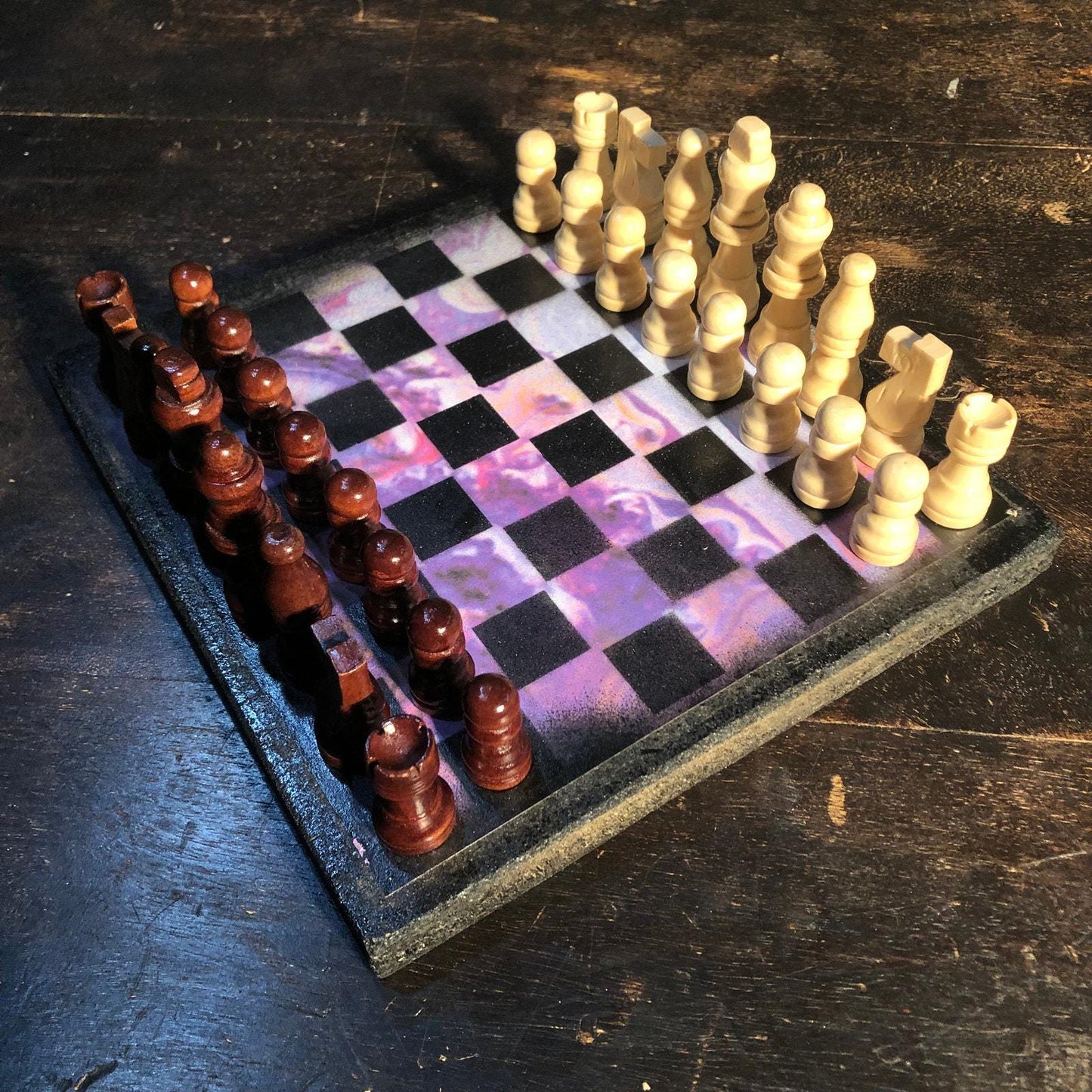 Scrapbook Chess Set - Purple Space