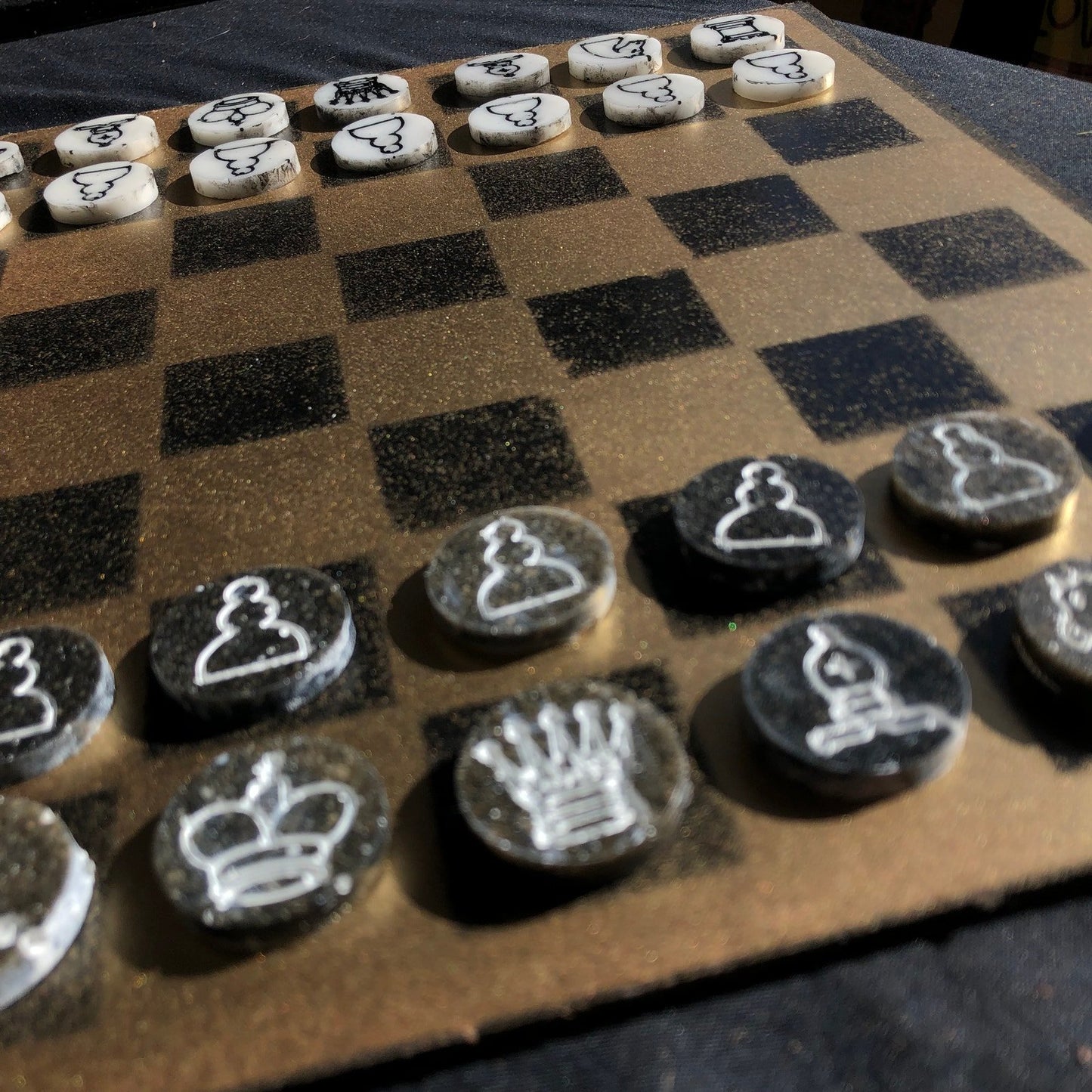 Chess Set - Matte Gold