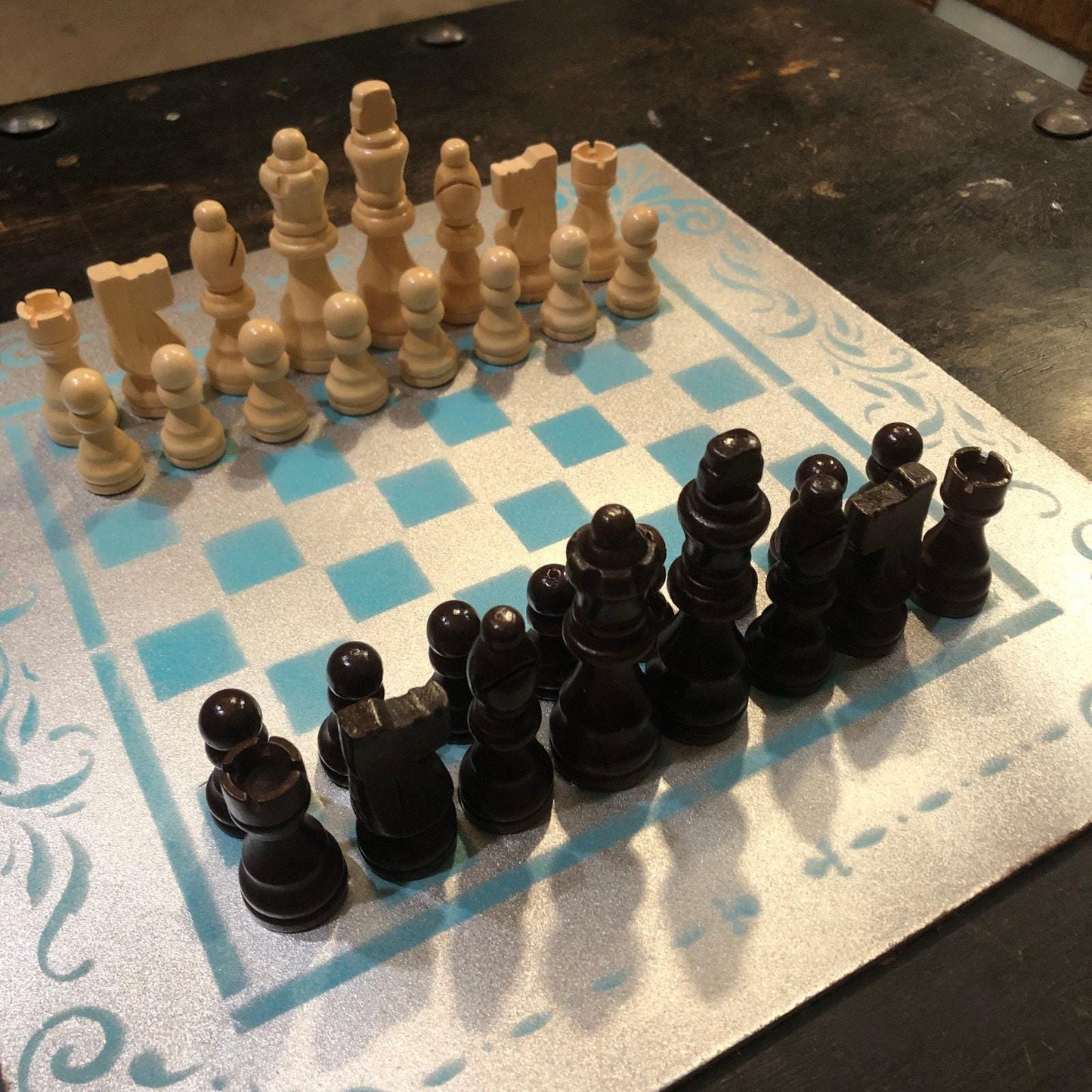 Chess Set - Gold Mint