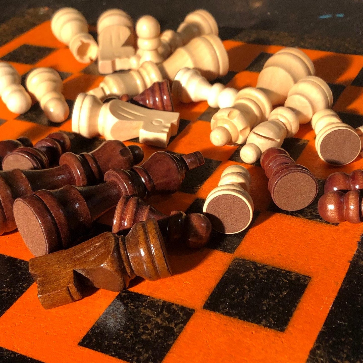 Chess Set - Orange & Black Edition