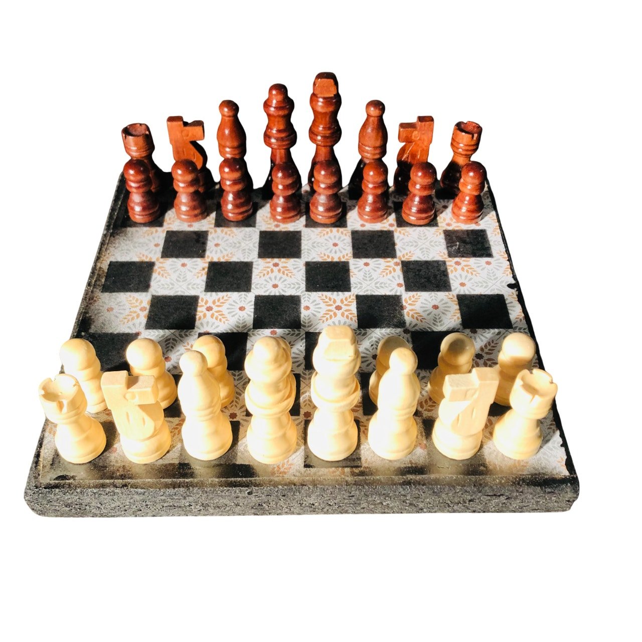 Scrapbook Chess Set - Old School Pattern