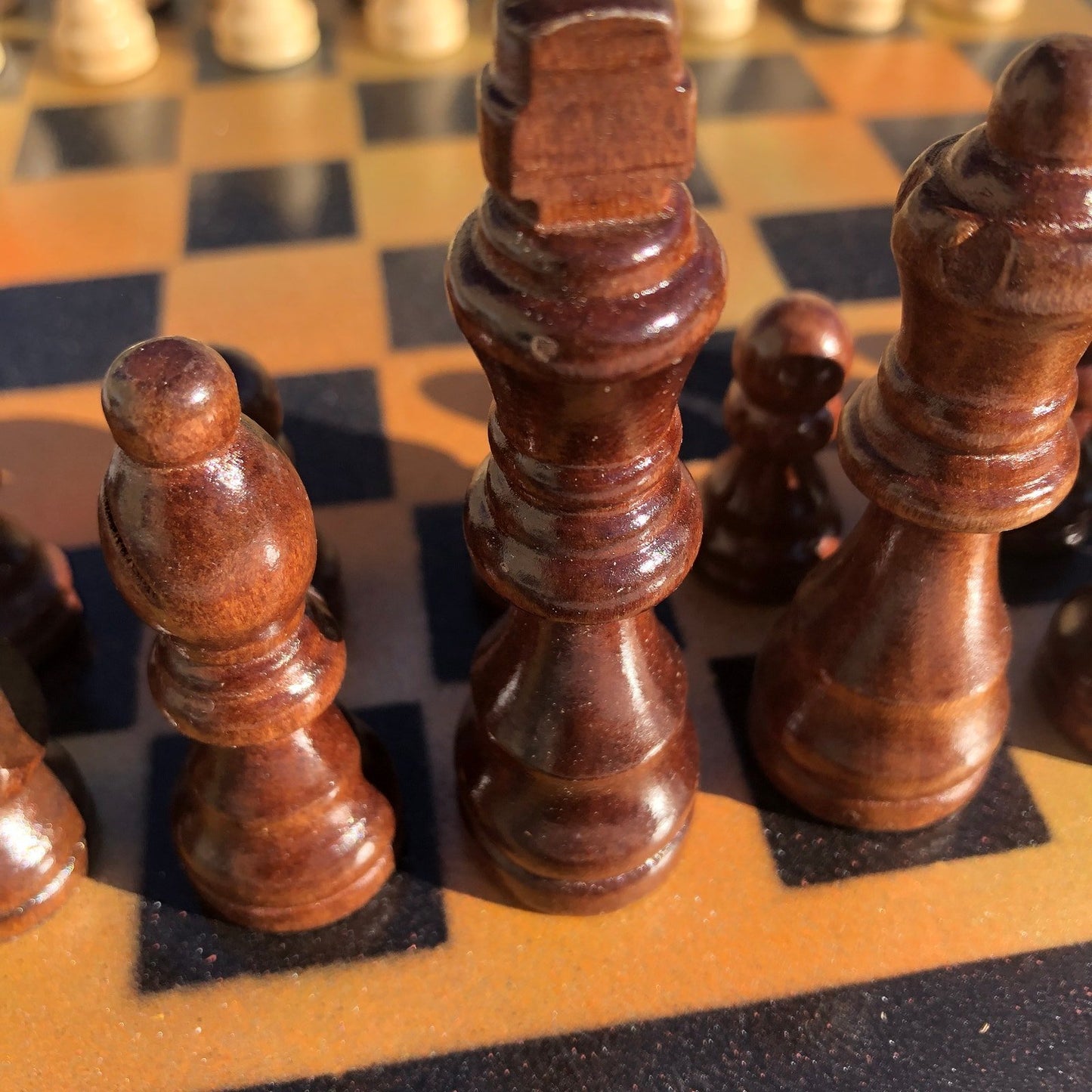 Chess Set - Sunset Orange