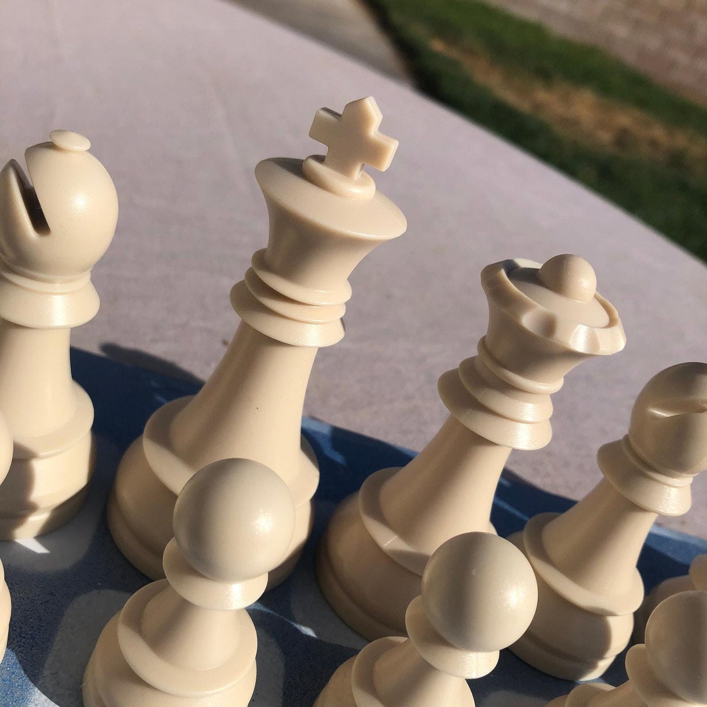 Large Chess Set - Sky Blue