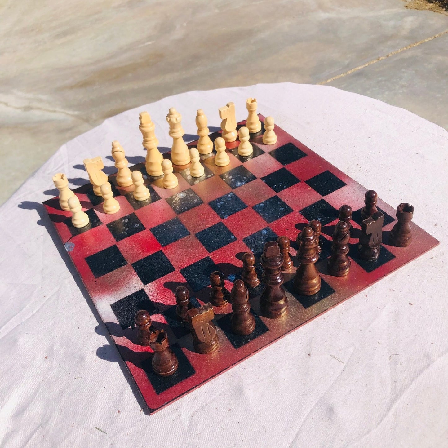 Chess Set - Red Mystic Space