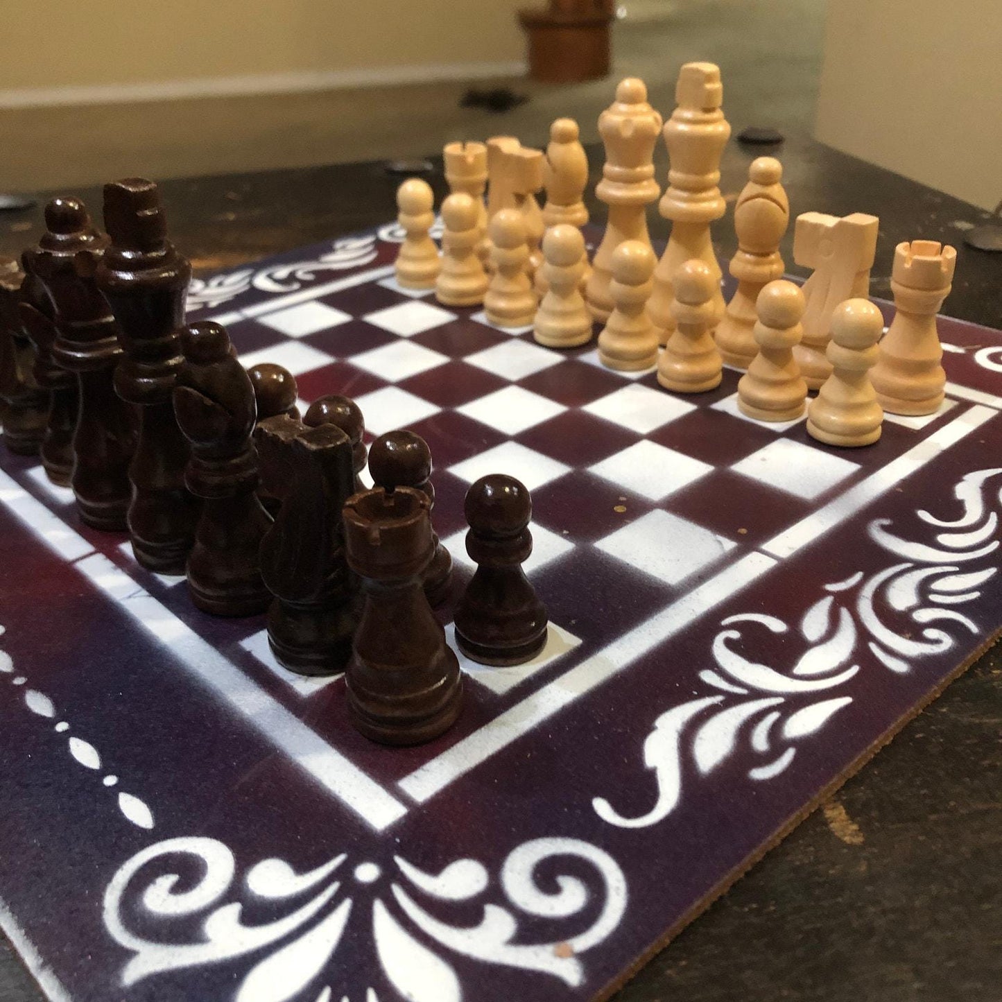 Chess Set - Dark Velvet Purple Mix