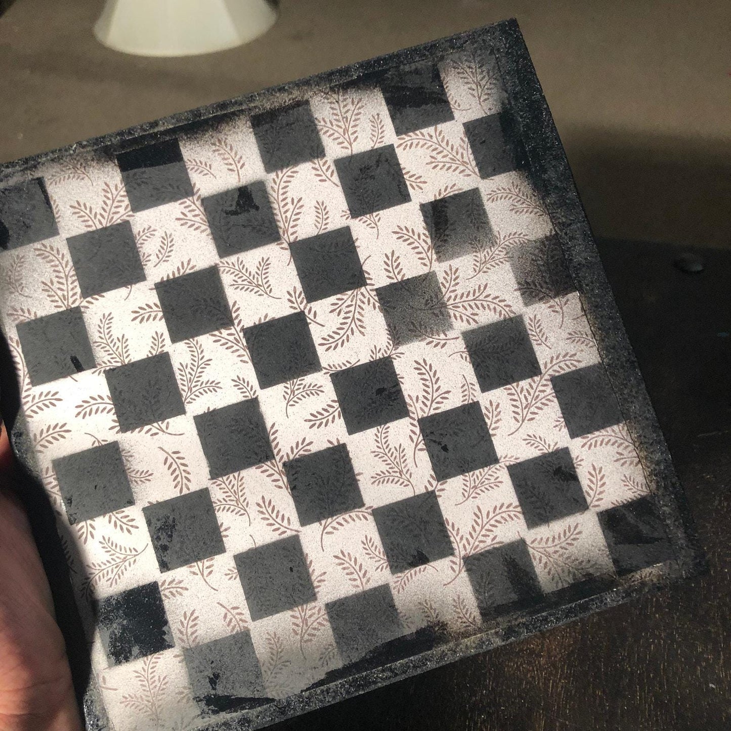 Scrapbook Chess Set - Black & White