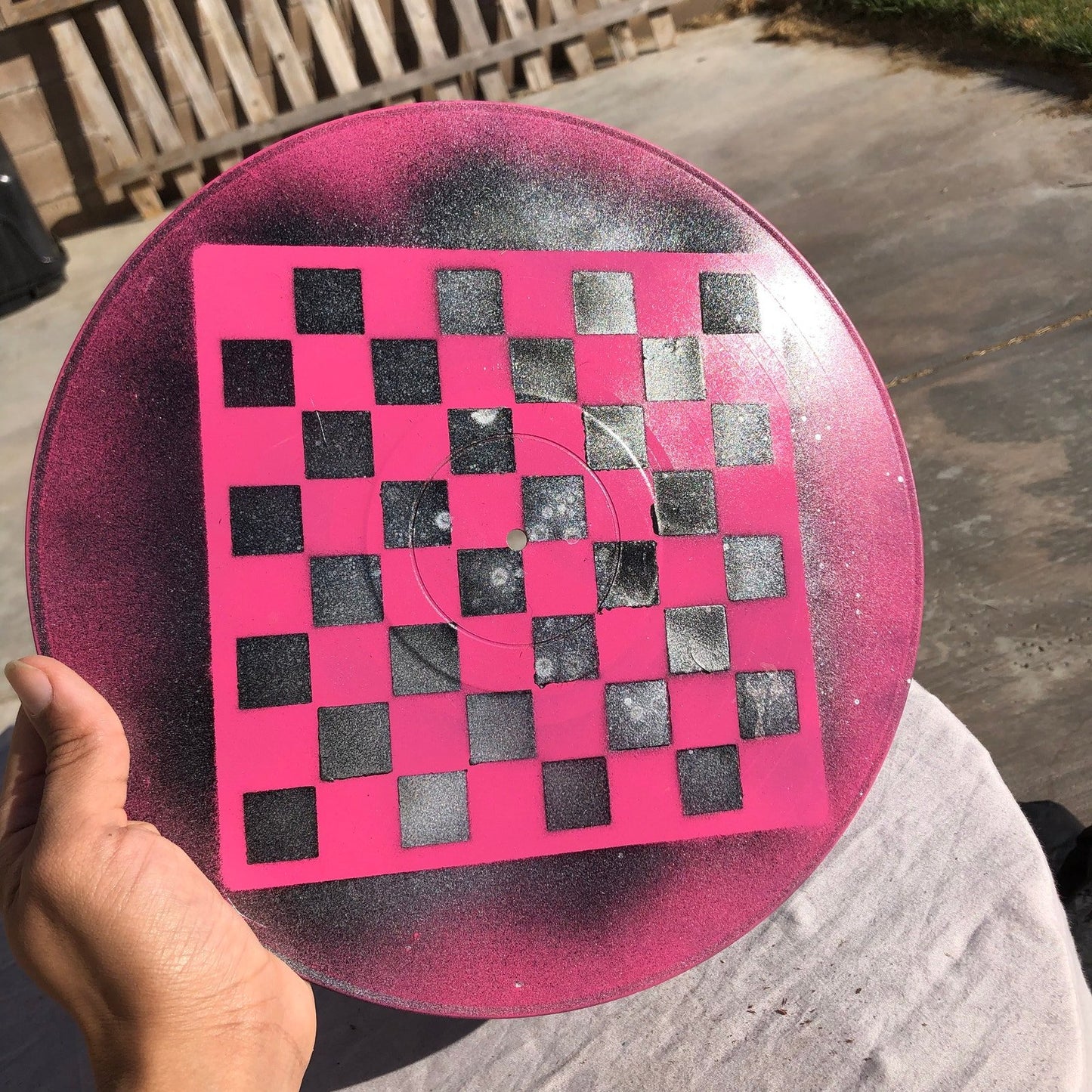 Vinyl Chess Set - Hot Pink