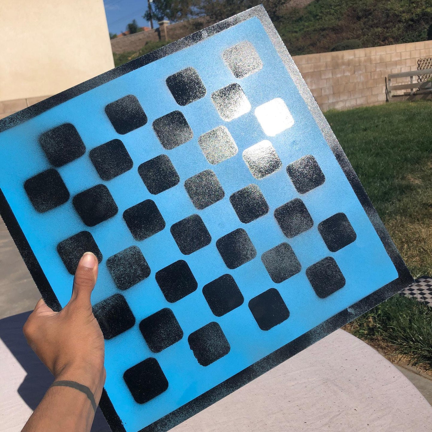 Large Chess Set - Pool Blue