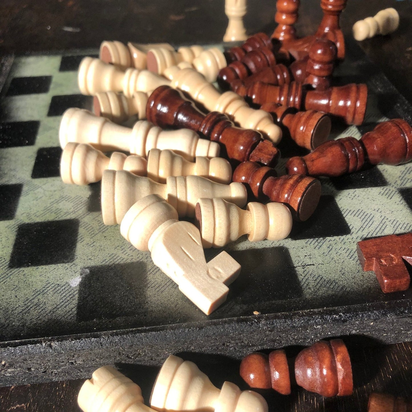 Scrapbook Chess Set - Vintage Style