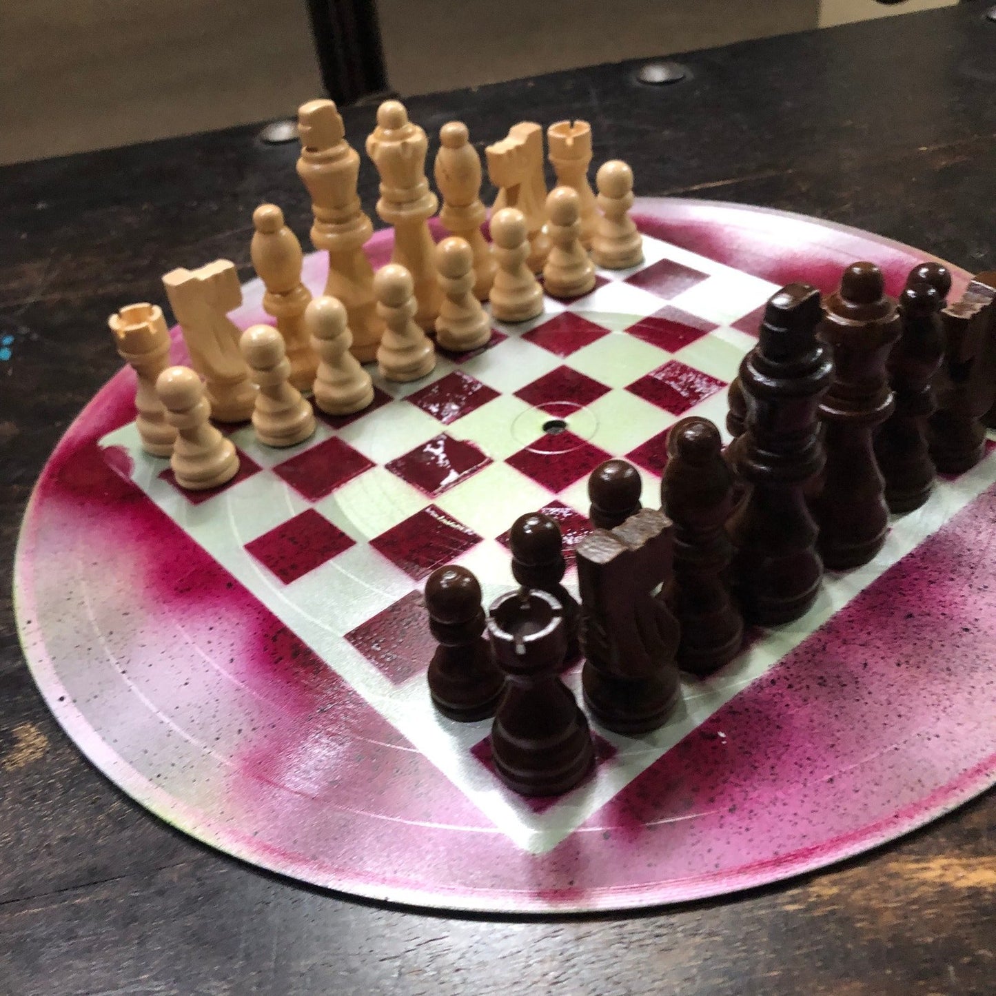 Vinyl Chess Set - Violet Mix