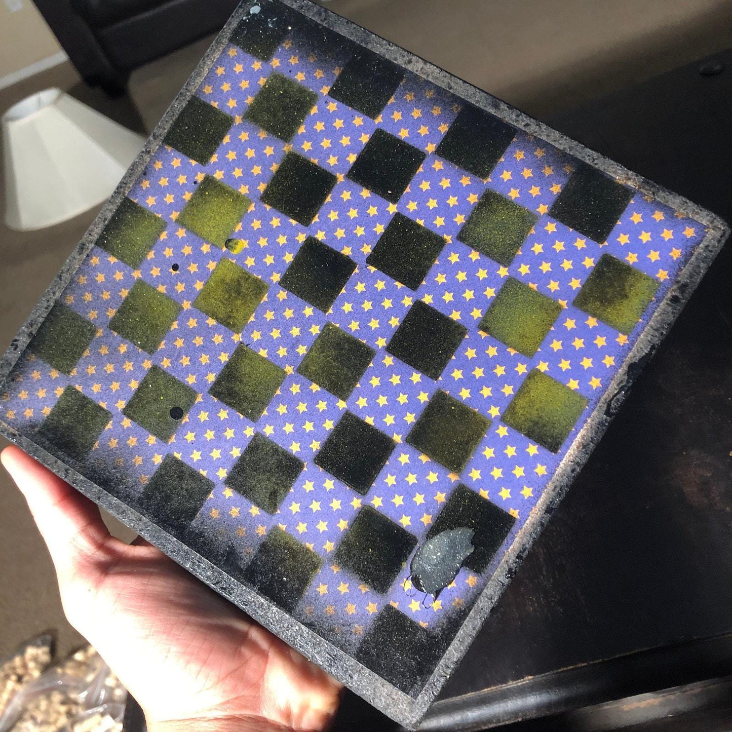 Scrapbook Chess Set - Blue Stars