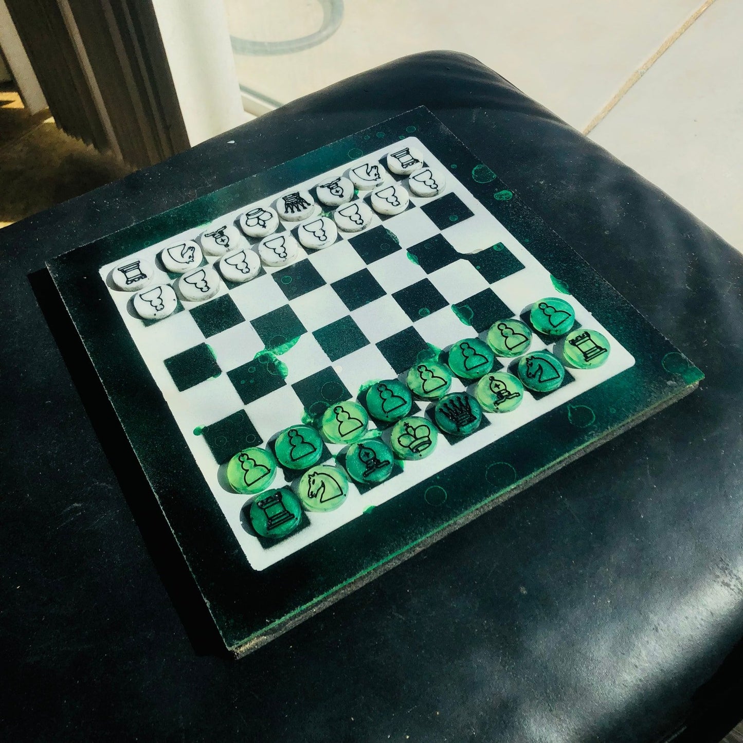 Chess Set - Green Vampire