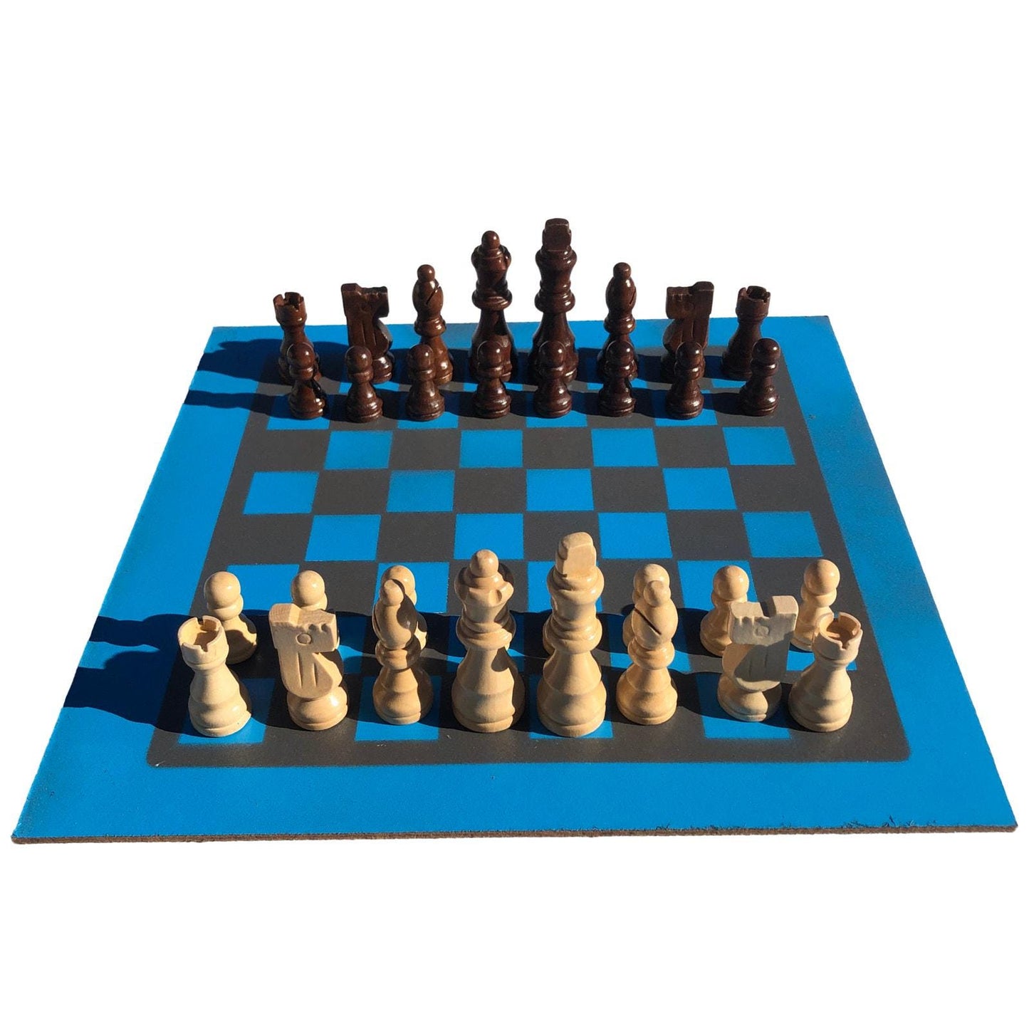 Chess Set - Gray Blue