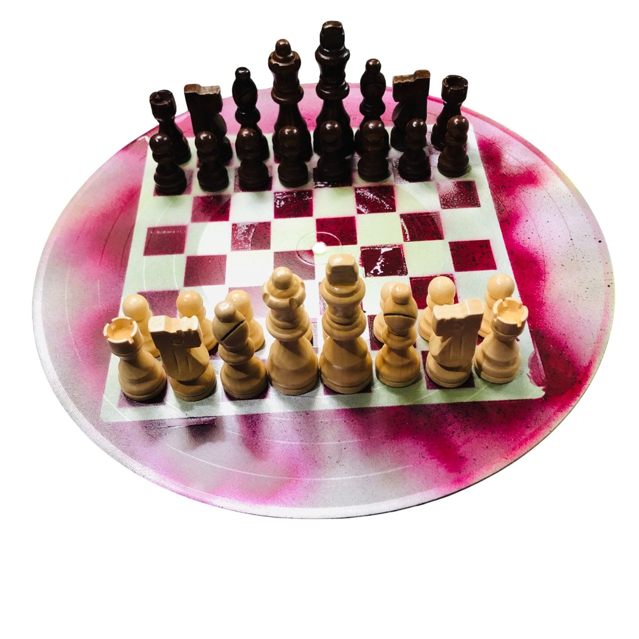 Vinyl Chess Set - Violet Mix