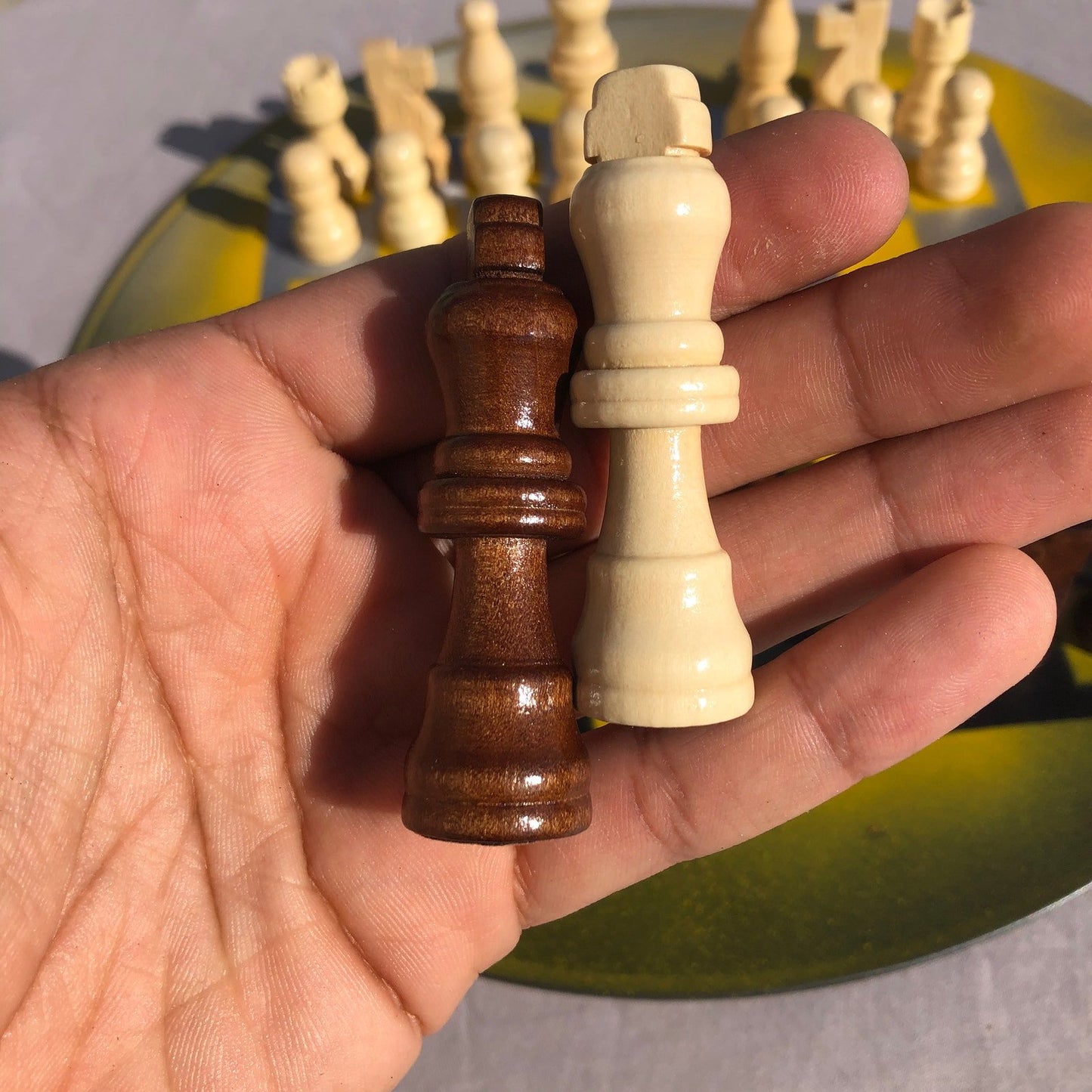 Vinyl Chess Set - Premium Yellow