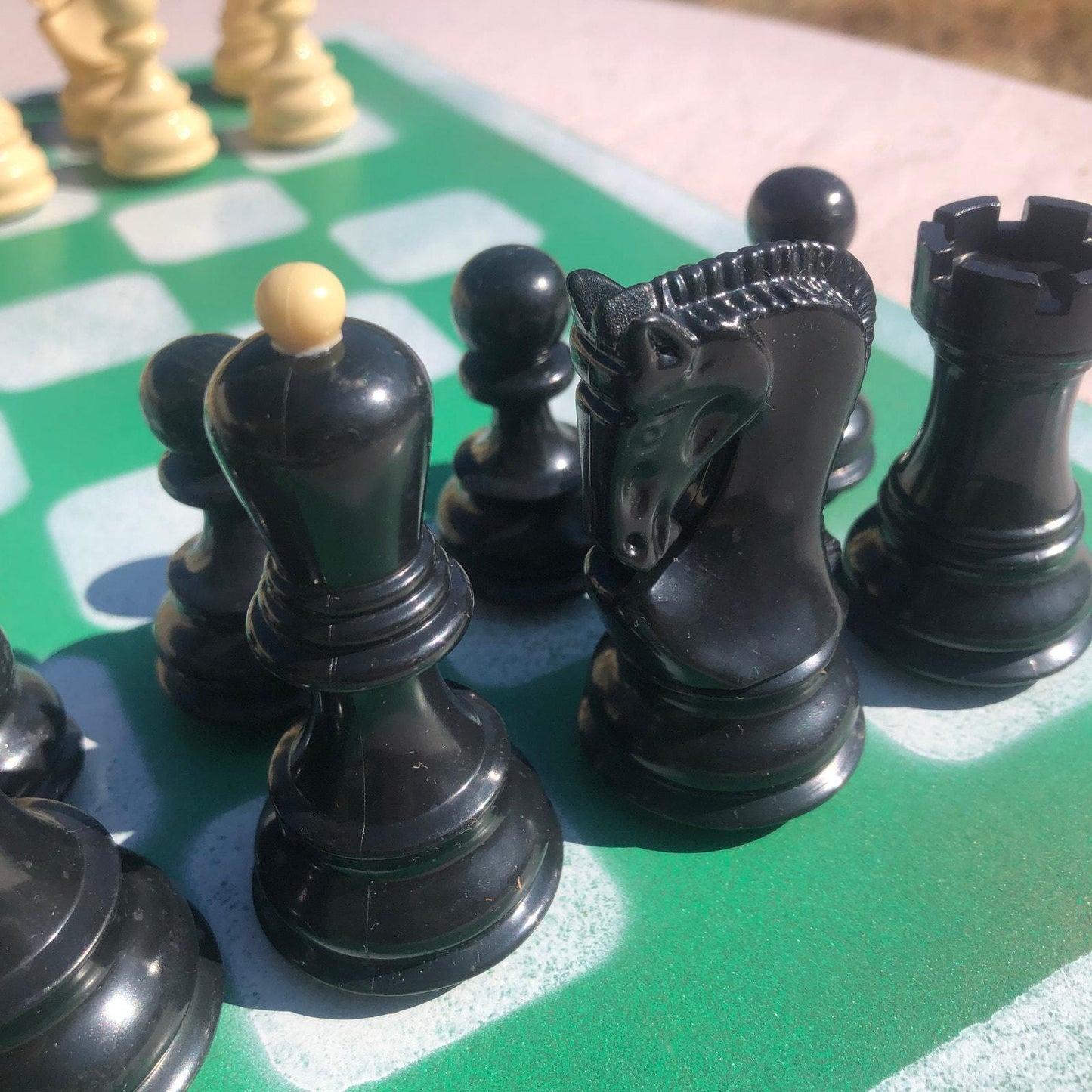 Large Chess Set - Mint Green